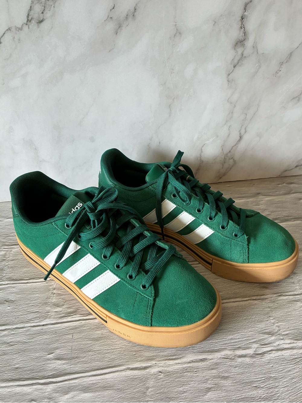 NWOT Adidas Daily 4.0 'Collegiate Green Cloud White Gum' Sneakers